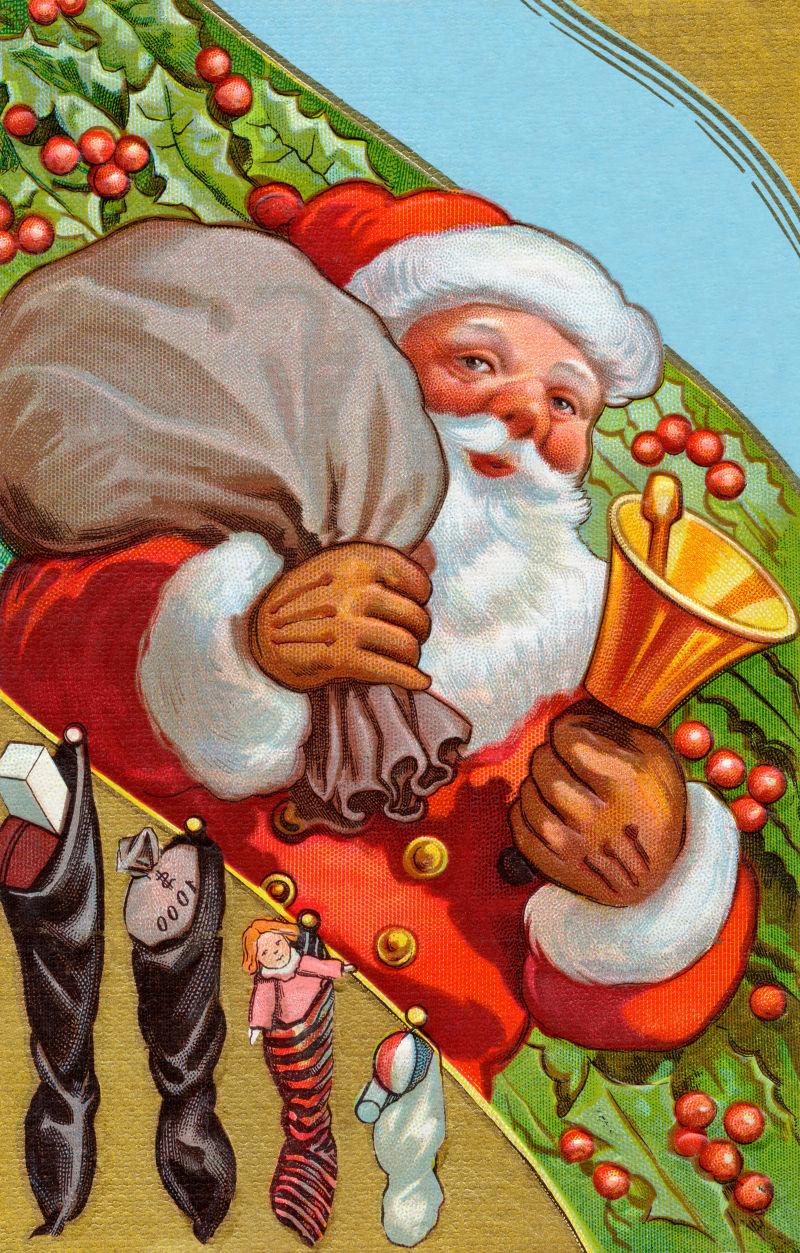 圣诞快乐的圣诞老人