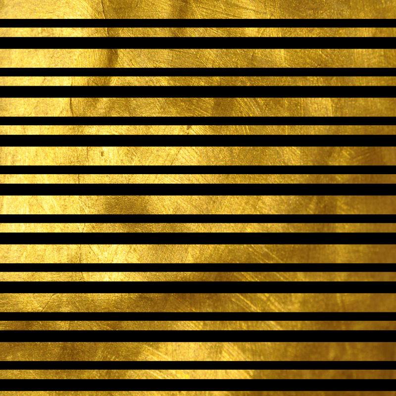 金条色纹抽象独角兽背景