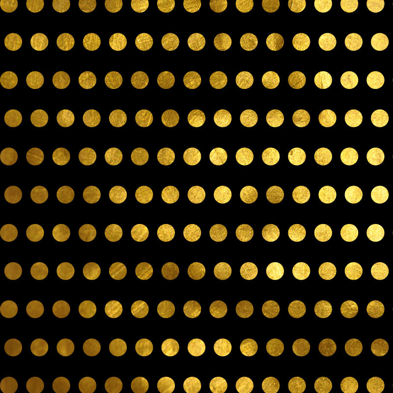 金色圆圈独角兽抽象背景
