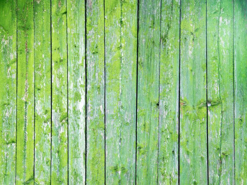 绿色木墙纹理
