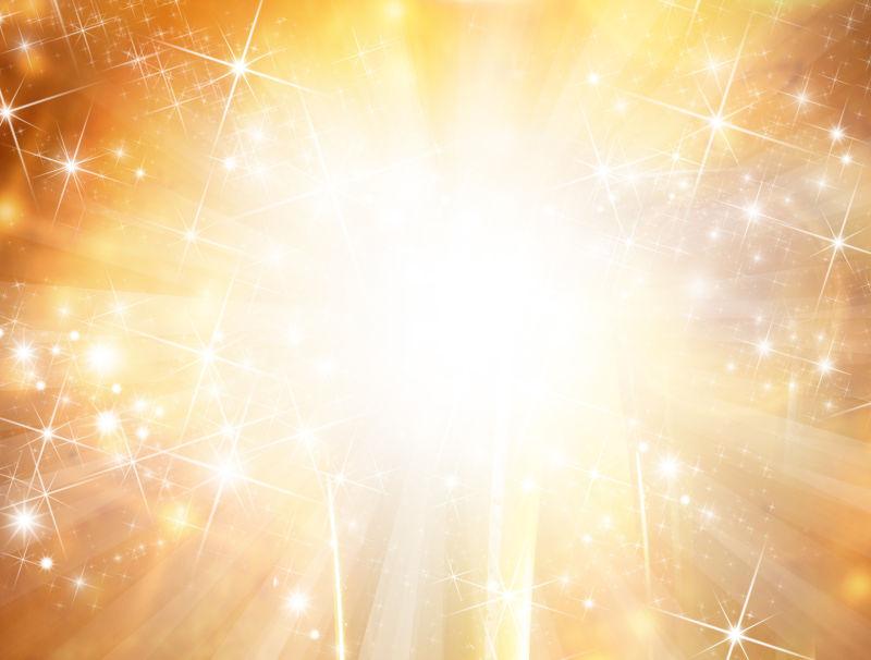 金色圣诞发光背景