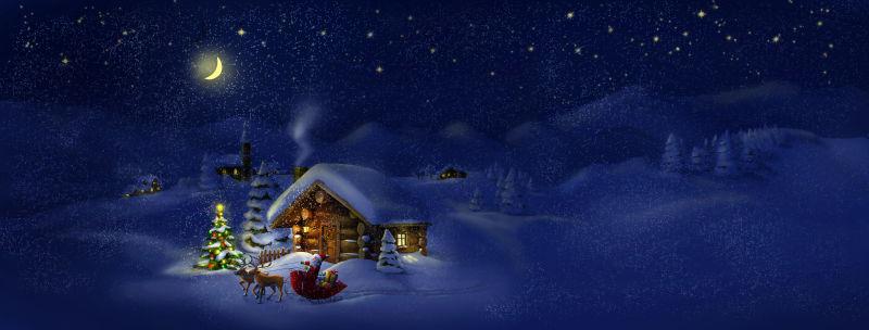 圣诞节综合背景图片 圣诞夜素材 高清图片 摄影照片 寻图免费打包下载