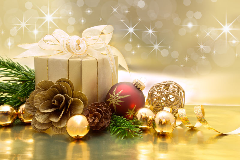 好漂亮的圣诞装饰品