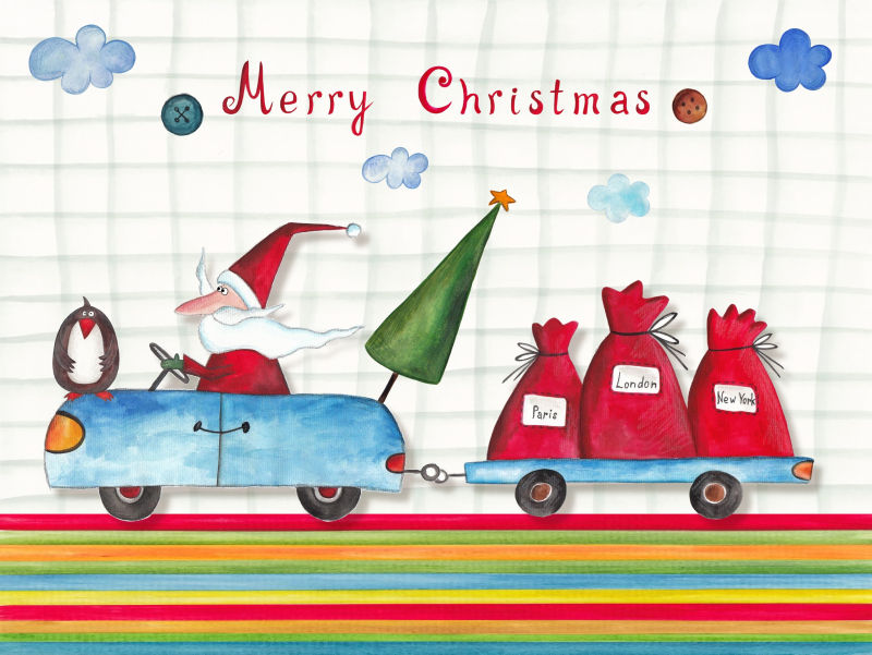 圣诞卡通卡