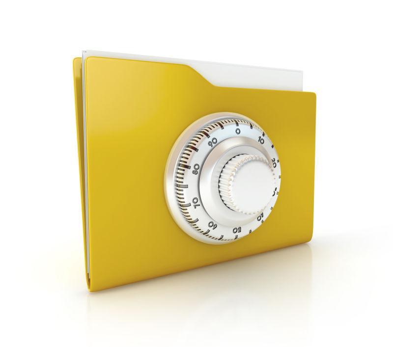 带着密码锁的文件夹