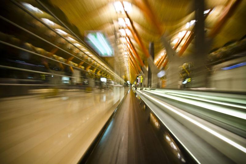 机场航站楼动感模糊效果