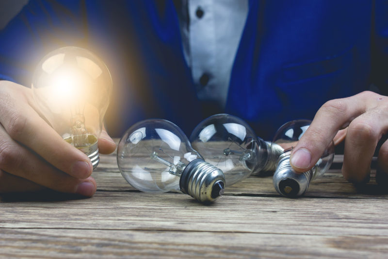 想到一个方案概念的插图