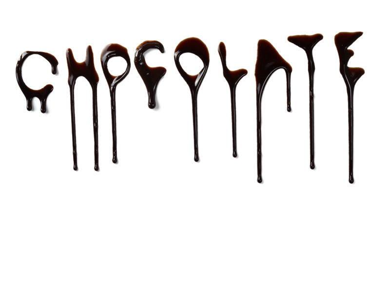 巧克力糖浆字母