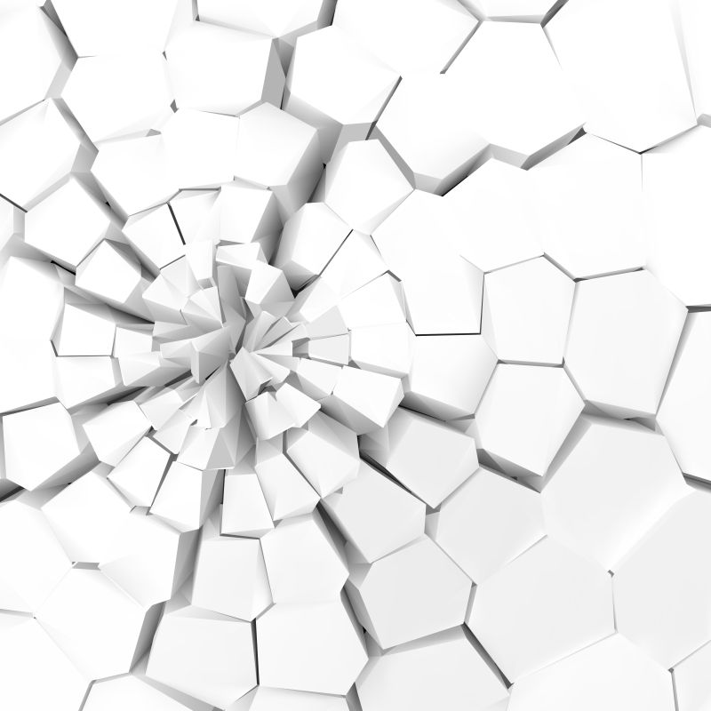 白色的碎裂地表