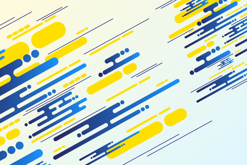 蓝黄色无规则背景