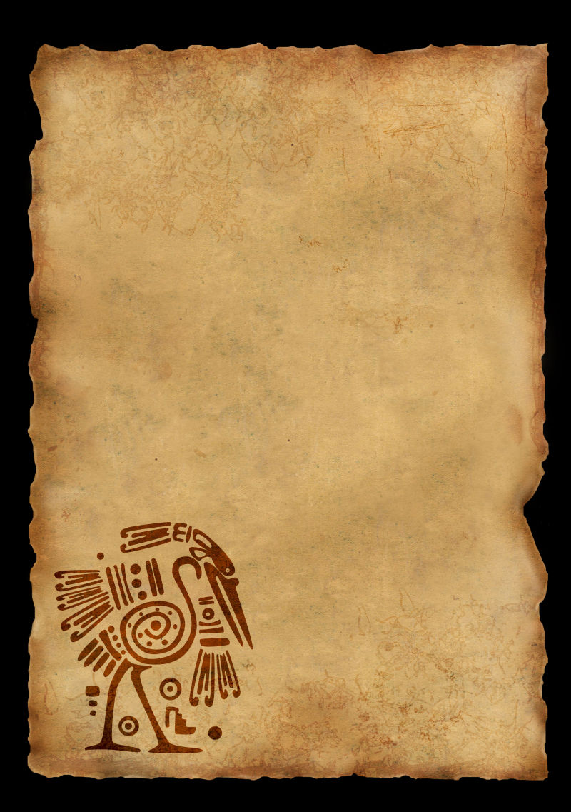 纸张上的印第安标志