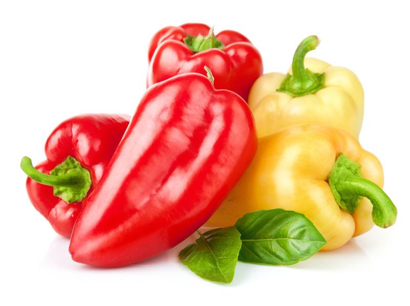 红色青椒与黄色青椒