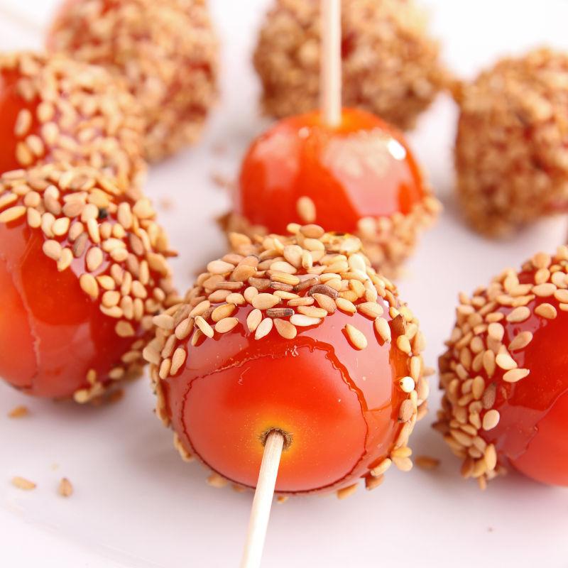 美味的番茄糖果棒