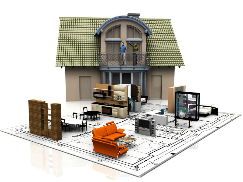 房屋室内外设计建筑模型