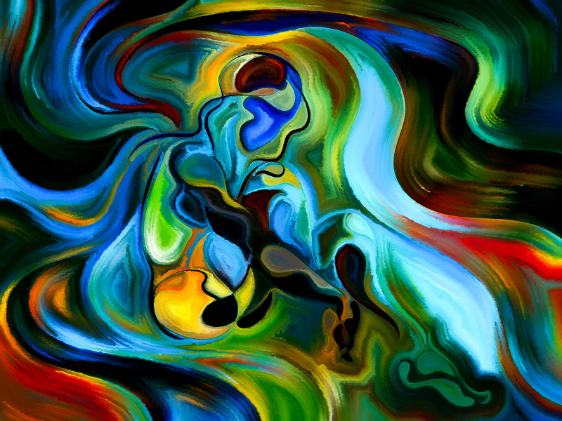 无缝式水彩抽象