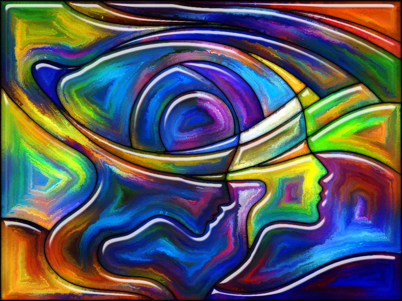 人形效果抽象设计