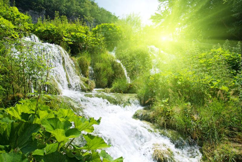 山水风景微信阳光图片