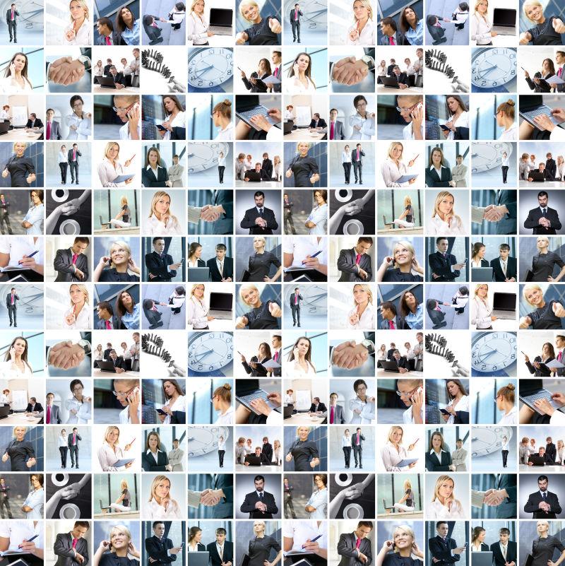 在办公室内部公平作中的商人