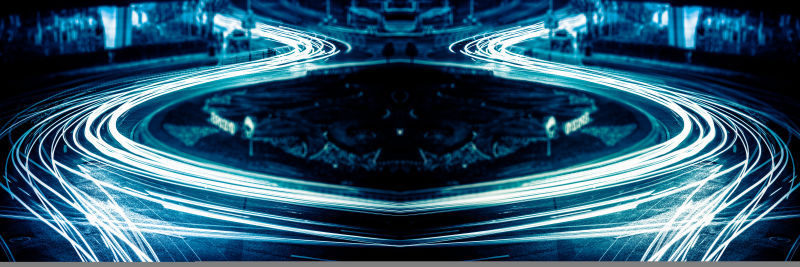 美丽的光迹轨迹