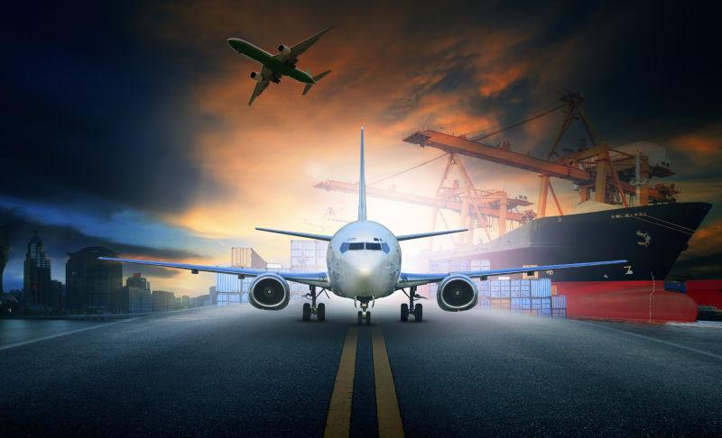 物流运输业务用货机和集装箱船