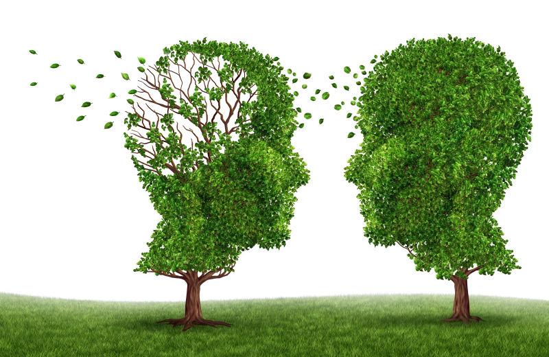 与痴呆患者生活在一起概念