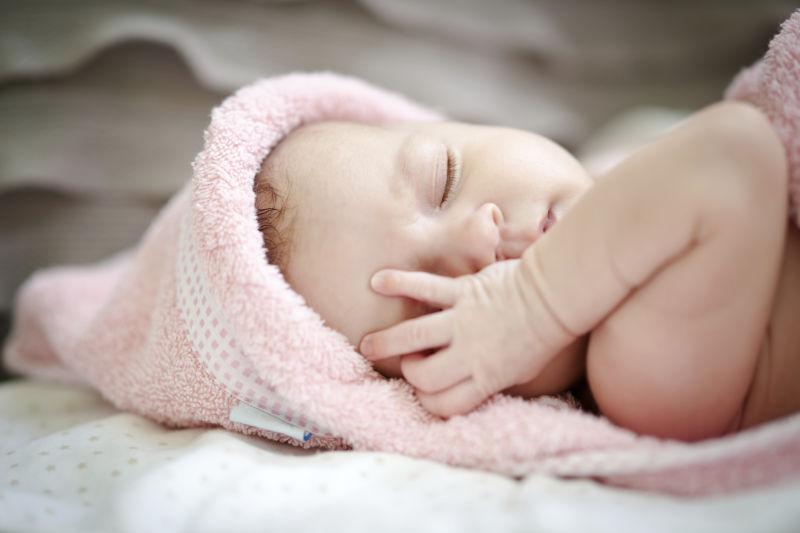 睡觉的可爱婴儿