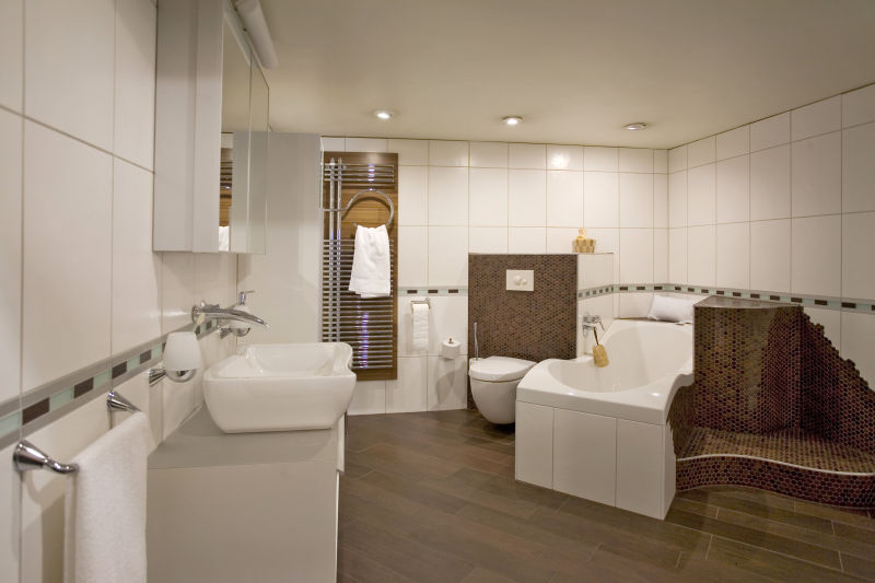 现代个性马赛克瓷砖豪华浴室