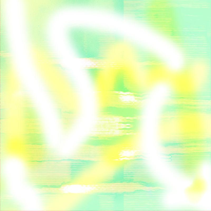 黄色和绿色背景上的白色线条图案