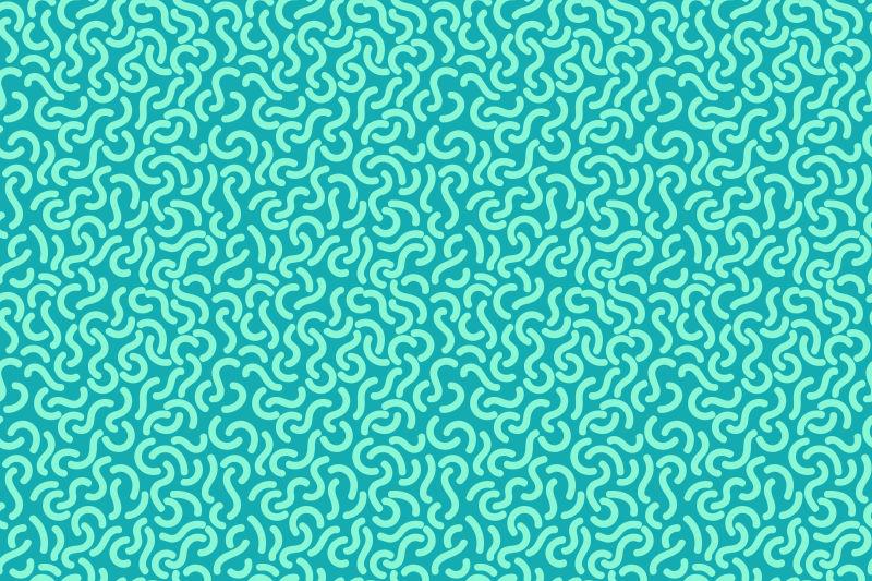 浅绿色几何简单混合曲线背景