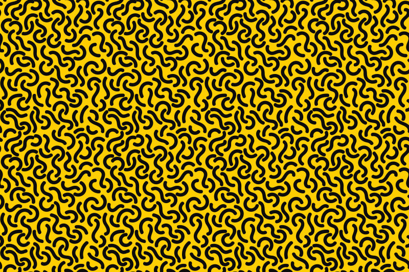 黄色混合圆形线条