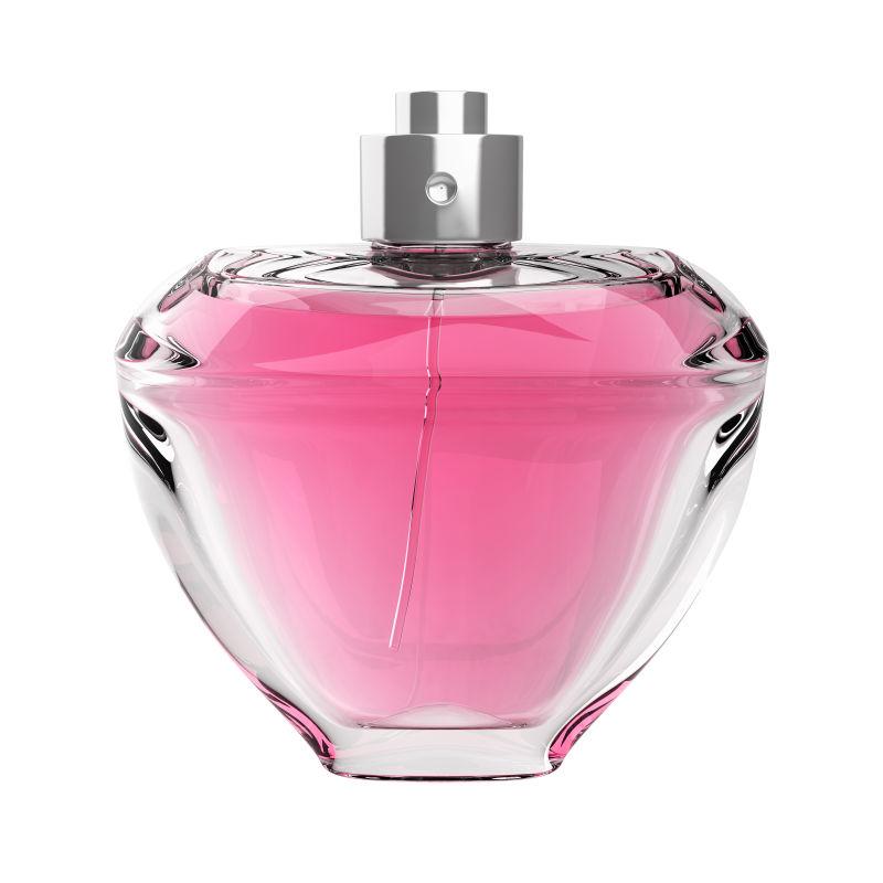 粉色香水玻璃瓶