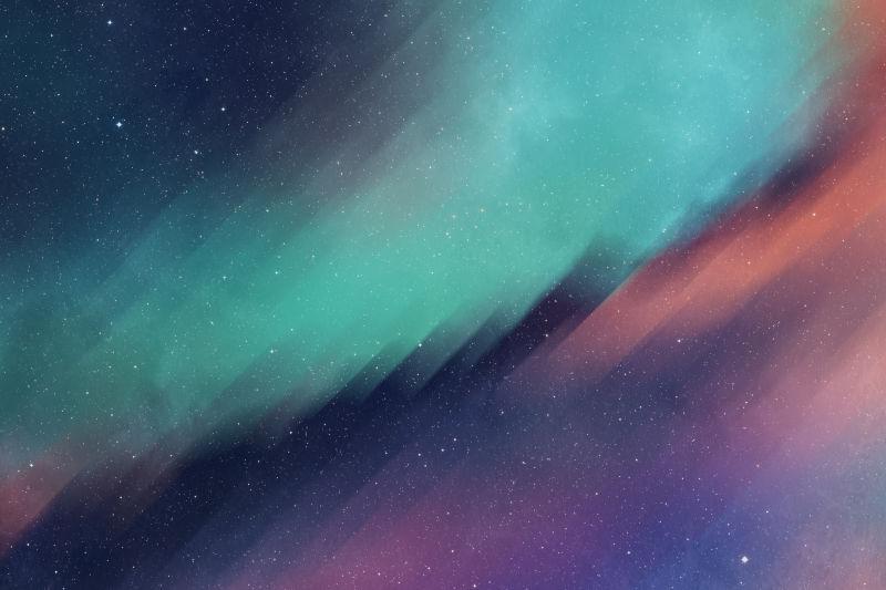 丰富多彩的北极光