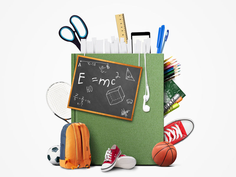 各种学生用品集合