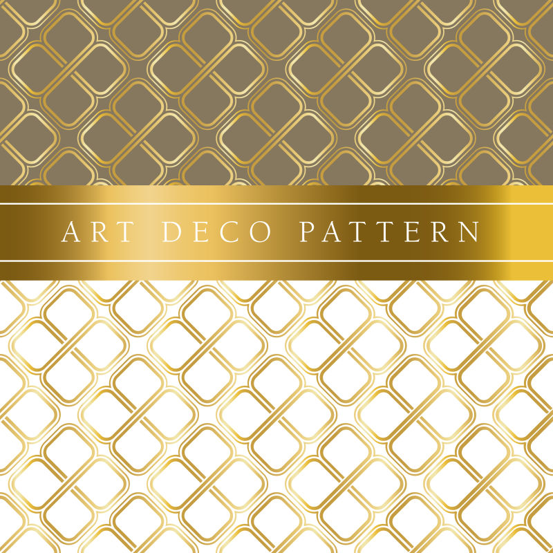 上下不同的金色无接缝矢量图