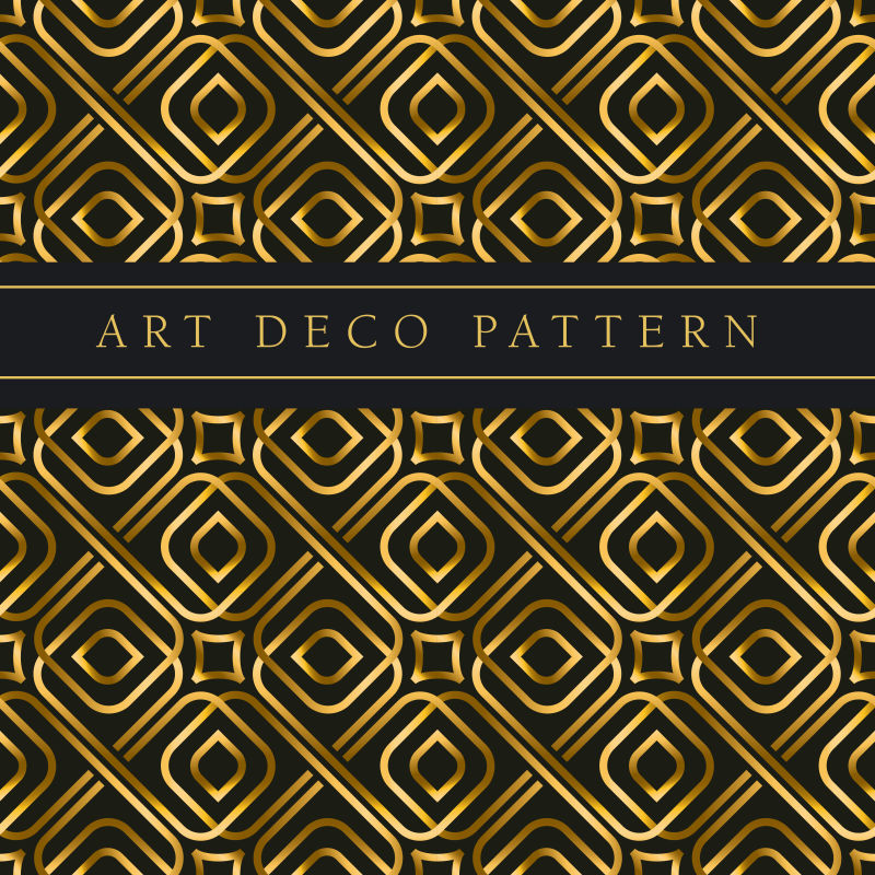 金色与黑色的矢量图