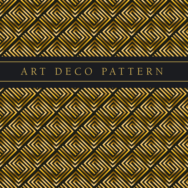 金色无接缝矢量图