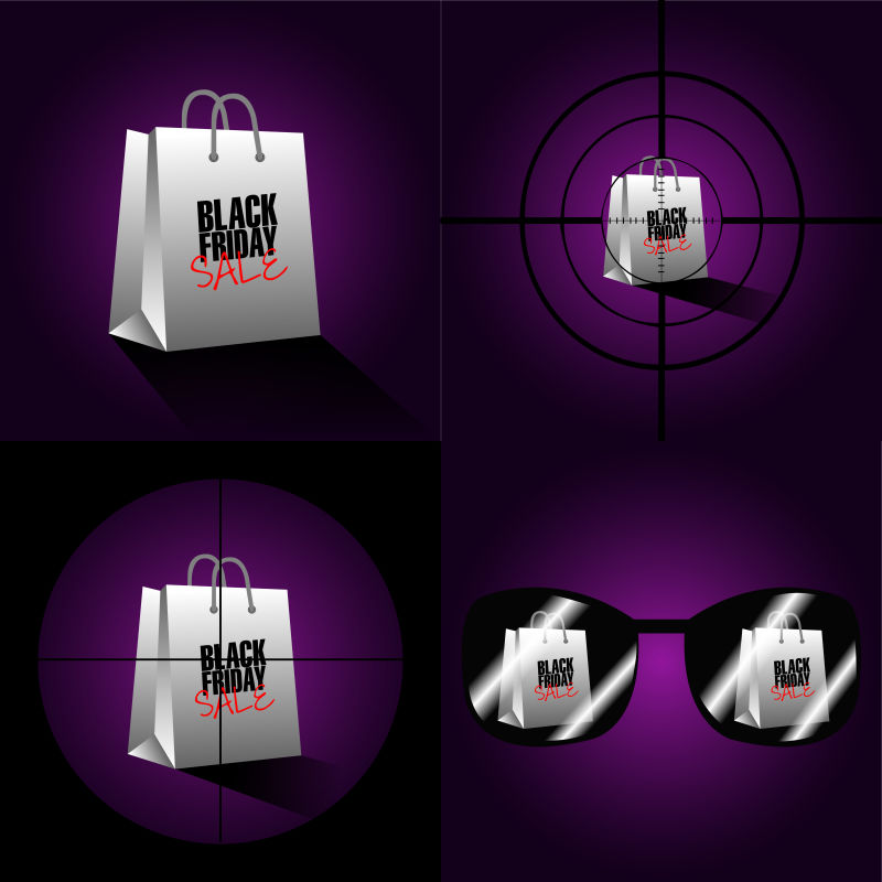 黑色星期五创意矢量插图