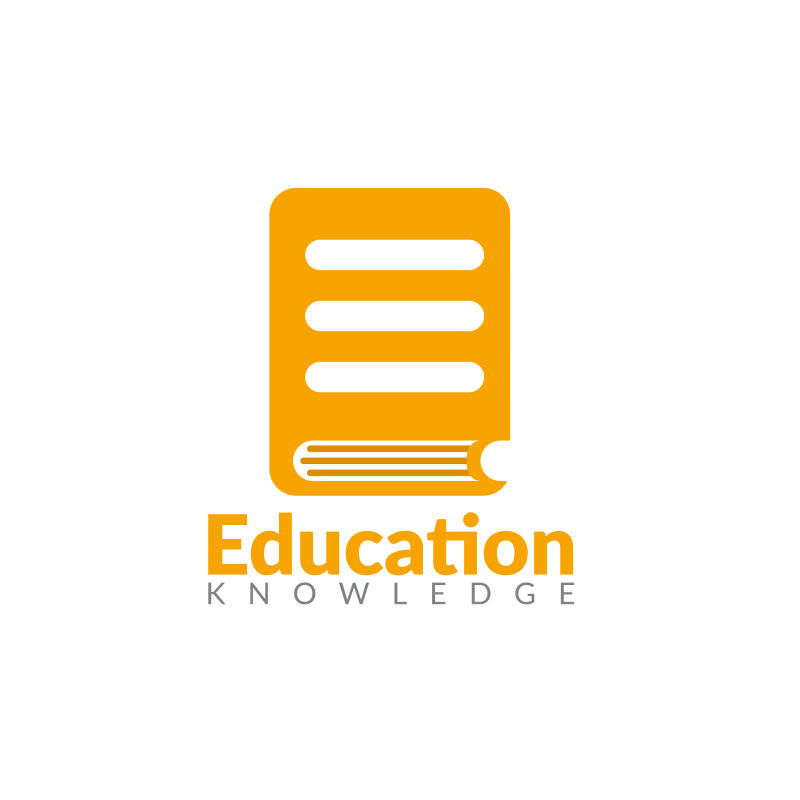 黄色书本的创意矢量图标