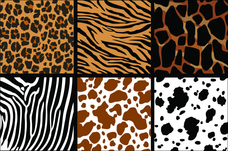 矢量动物皮肤背景