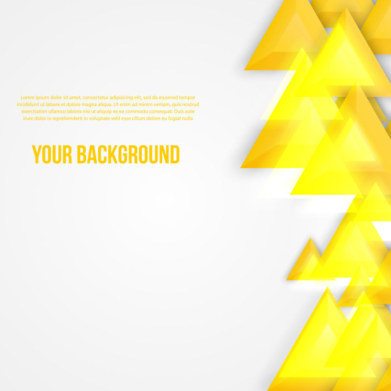 抽象三角形模板设计