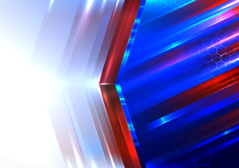 蓝色和红色的抽象背景