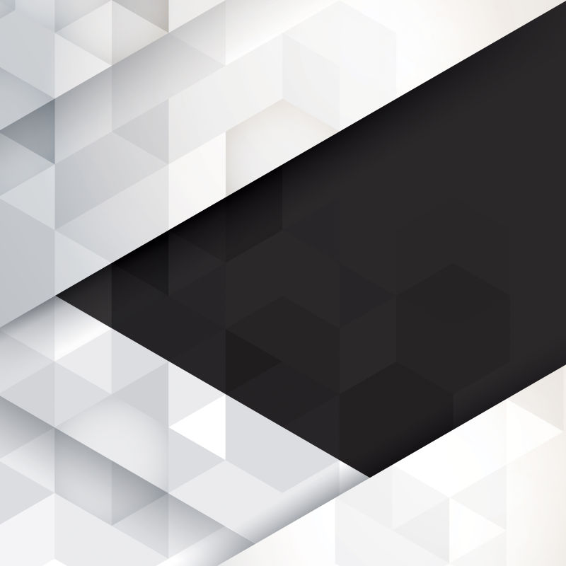黑色和灰色几何矢量背景