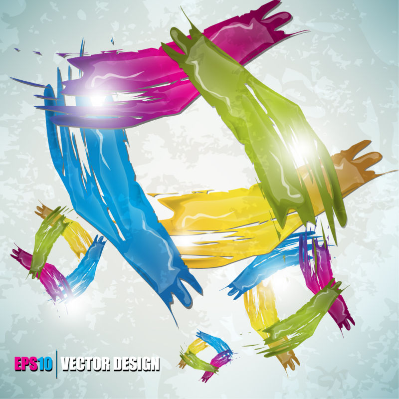 彩色艳丽矢量抽象背景