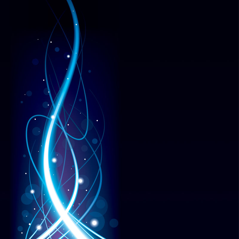 抽象蓝光背景矢量图