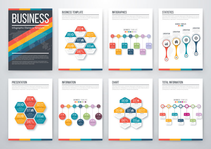 商务画册设计矢量图