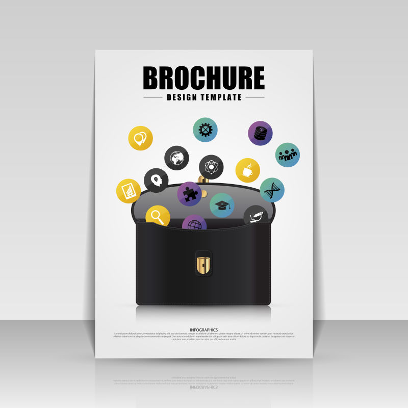 手包矢量宣传册设计样板