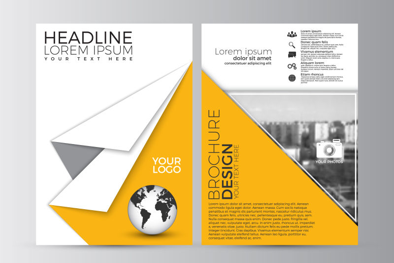 创意矢量时尚抽象宣传册设计