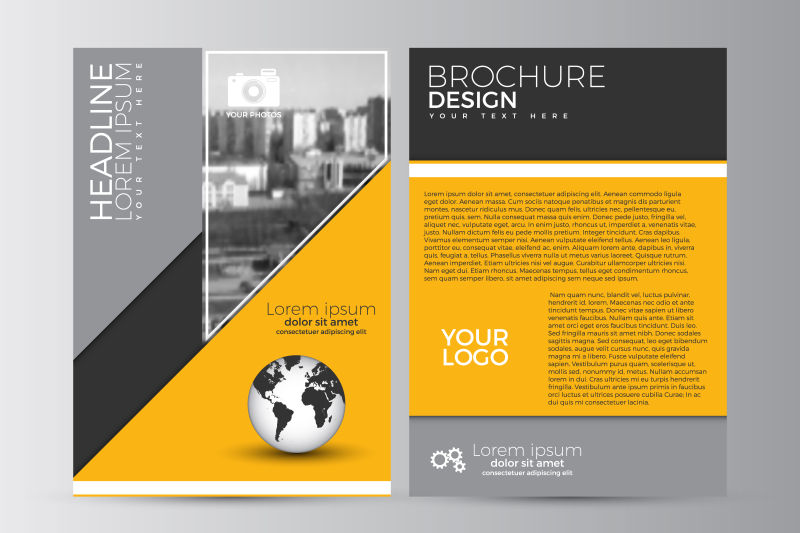 创意矢量现代时尚宣传册平面设计