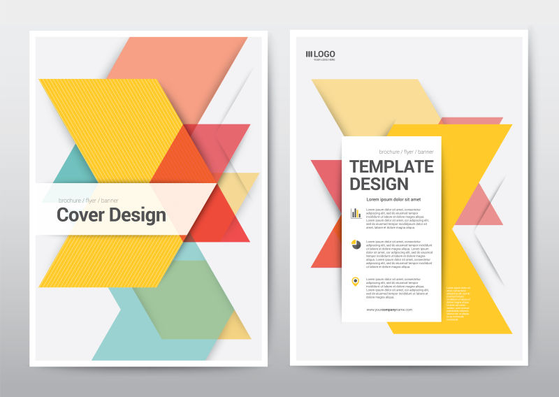 商业宣传册封面矢量设计