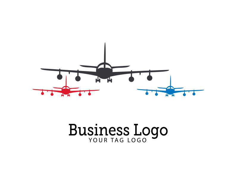 三架飞机公司标志矢量图